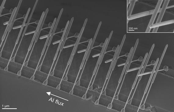 A pair of single-photon nodes in an integrated circuit.