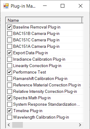 Advanced Spectral Data Acquisition Software—BWSpec® Software