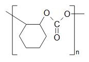 Chemical formula for Poly (cyclohexene propylene carbonate)