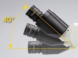 The tilting observation tube providing comfortable posture